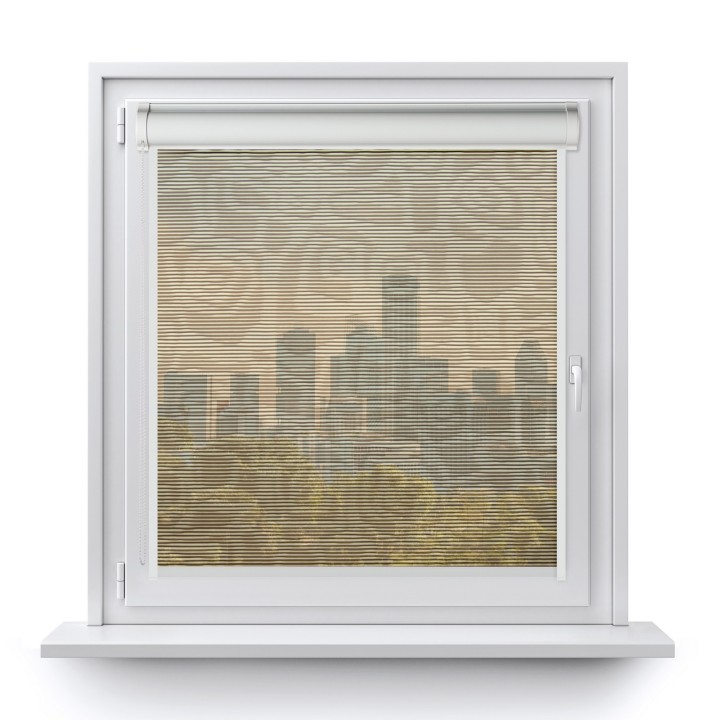 Roleta w kasecie PCV Gładka Przyciemniająca Borneo z prowadnicą Ciemnobrązowa 105