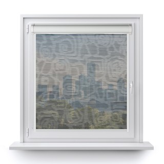 Roleta w kasecie PCV Gładka Przyciemniająca Borneo z prowadnicą Czarna 107