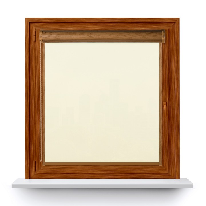 Roleta w kasecie PCV Gładka Przyciemniająca Eden z prowadnicą Biała 137