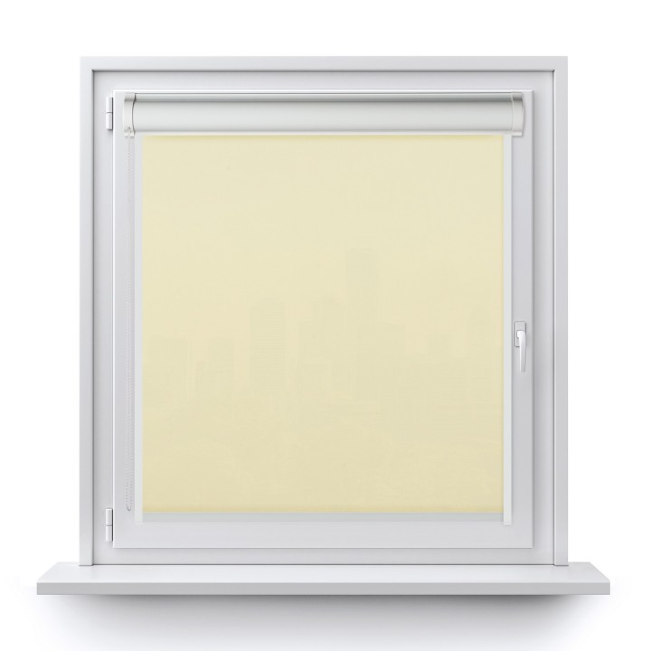 Roleta w kasecie PCV Gładka Przyciemniająca Eden z prowadnicą Kremowa 127