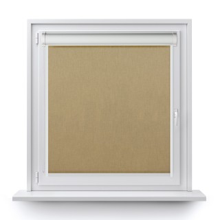 Roleta w kasecie PCV Gładka Przyciemniająca Eden z prowadnicą Ciemnobeżowa 131