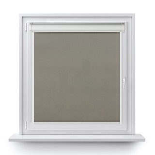 Roleta w kasecie PCV Gładka Przyciemniająca Eden z prowadnicą Jasnoszara 138