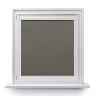 Roleta w kasecie PCV Gładka Przyciemniająca Eden z prowadnicą Szara 139