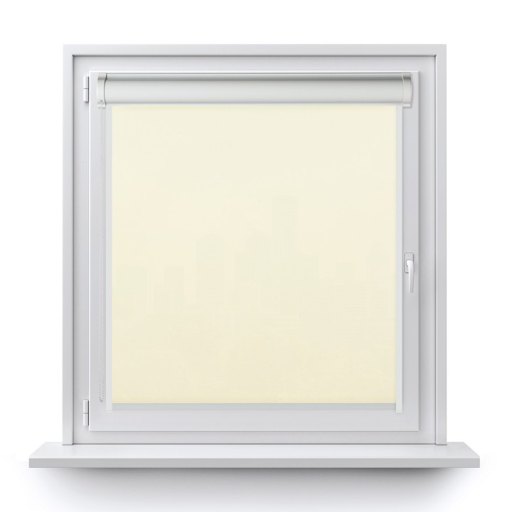 Roleta w kasecie PCV Gładka Przyciemniająca Eden z prowadnicą Biała 137