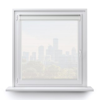 Roleta w kasecie PCV Gładka Przyciemniająca Ex Paski z prowadnicą Biała 71