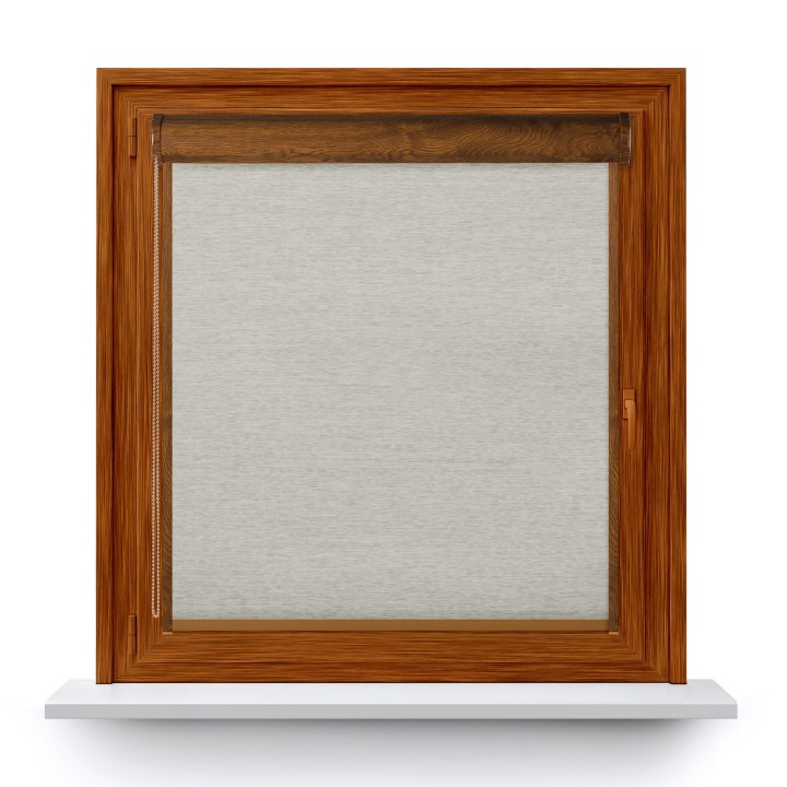 Roleta w kasecie PCV Gładka Zaciemniająca EX Termo Blackout z prowadnicą Szara 30