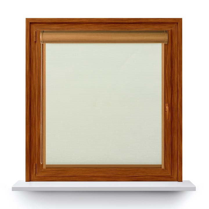 Roleta w kasecie PCV Gładka Zaciemniająca EX Termo Blackout z prowadnicą Biała 97