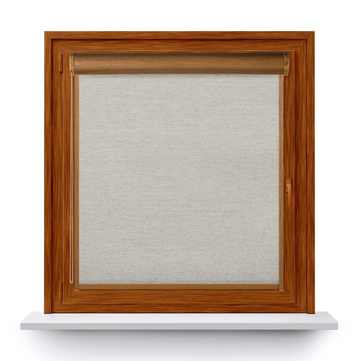 Roleta w kasecie PCV Gładka Zaciemniająca EX Termo Blackout z prowadnicą Szara 30