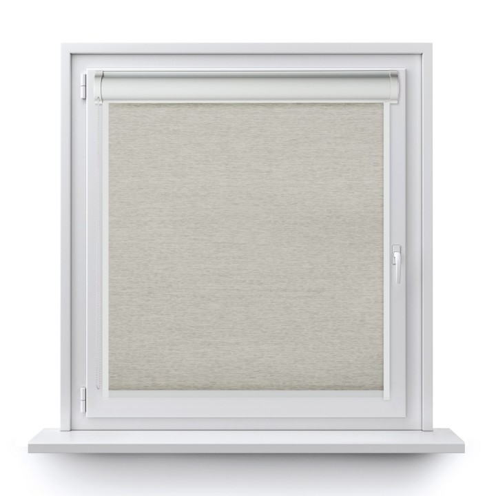 Roleta w kasecie PCV Gładka Zaciemniająca EX Termo Blackout z prowadnicą Szara 30