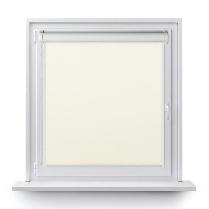 Roleta w kasecie PCV Gładka Zaciemniająca EX Termo Blackout z prowadnicą Biała 31