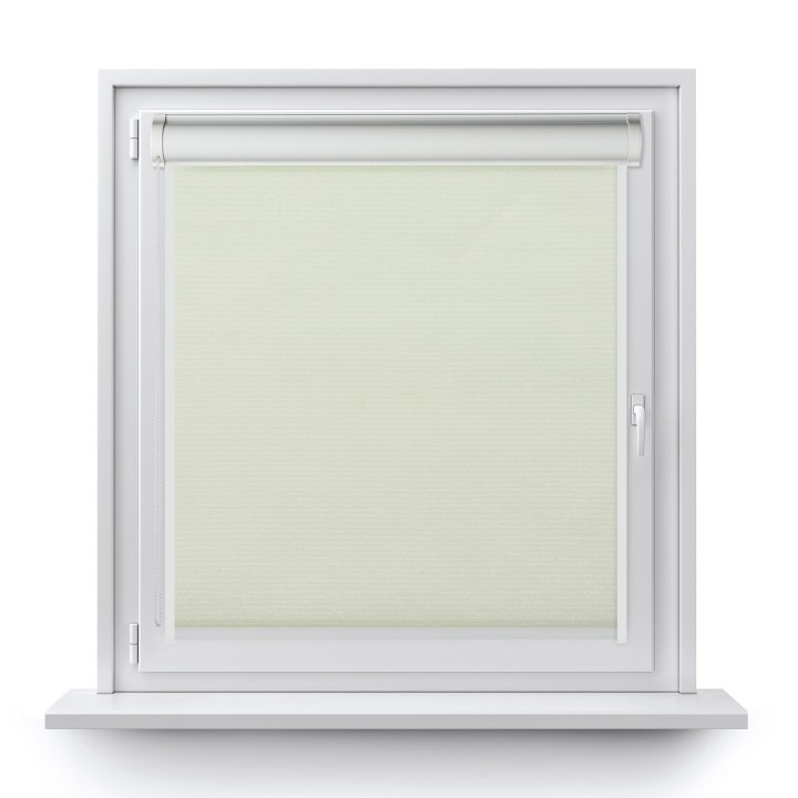 Roleta w kasecie PCV Gładka Zaciemniająca EX Termo Blackout z prowadnicą Biała 97