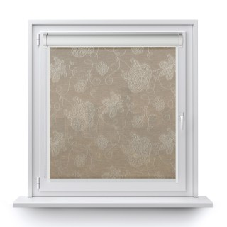 Roleta w kasecie PCV Gładka Przyciemniająca Magnolia z prowadnicą Beżowa 406