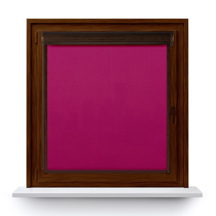 Roleta w kasecie PCV Gładka Przyciemniająca Madryt z prowadnicą Fioletowa 854