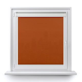 Roleta w kasecie PCV Gładka Przyciemniająca Madryt z prowadnicą Jasnobrązowa 858