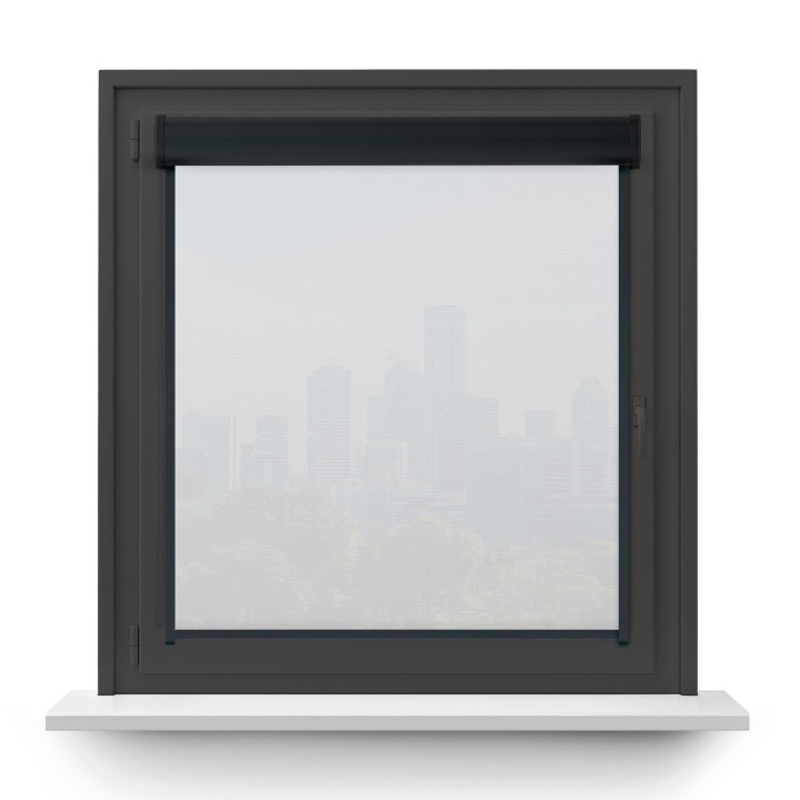 Roleta w kasecie PCV Gładka Przyciemniająca Royal z prowadnicą Biała 808