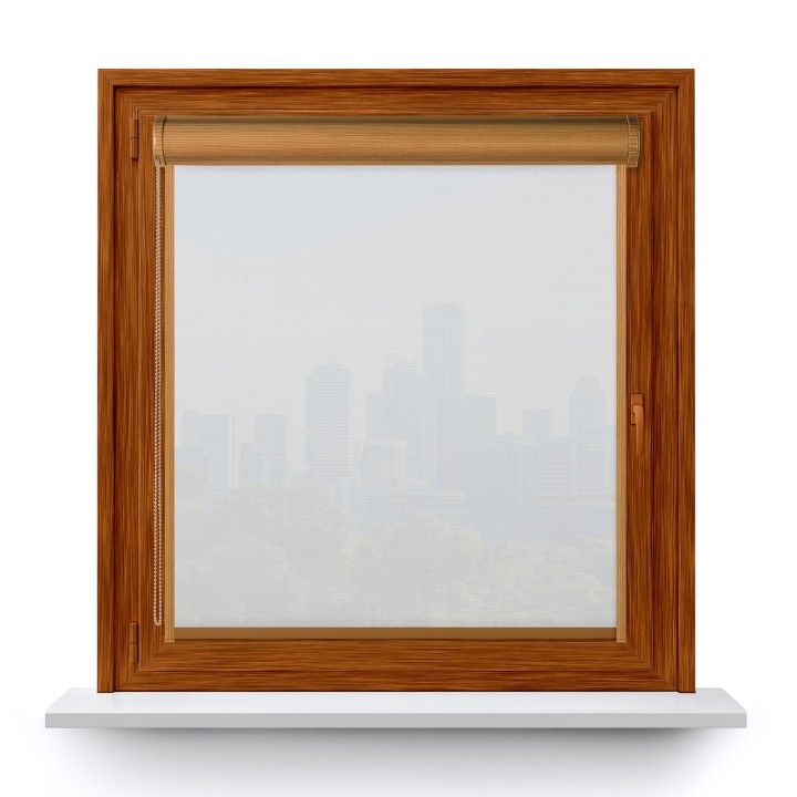 Roleta w kasecie PCV Gładka Przyciemniająca Royal z prowadnicą Biała 808