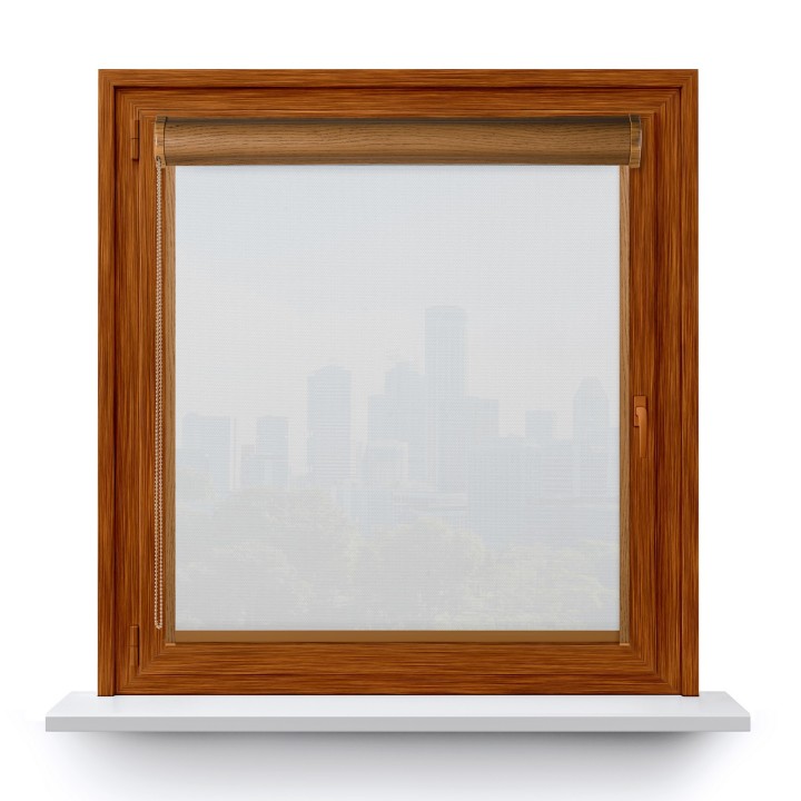 Roleta w kasecie PCV Gładka Przyciemniająca Royal z prowadnicą Biała 808