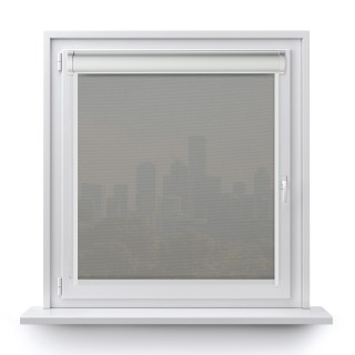 Roleta w kasecie PCV Gładka Przyciemniająca Royal z prowadnicą Popielata 815