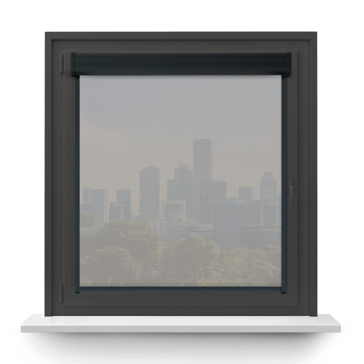 Roleta w kasecie PCV Gładka Przyciemniająca Screen z prowadnicą Szara 203