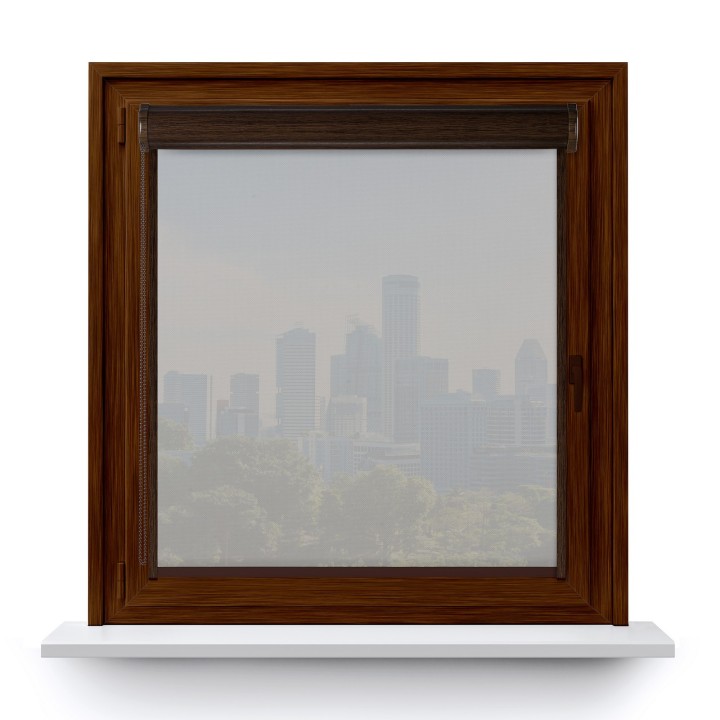 Roleta w kasecie PCV Gładka Przyciemniająca Screen z prowadnicą Szara 205