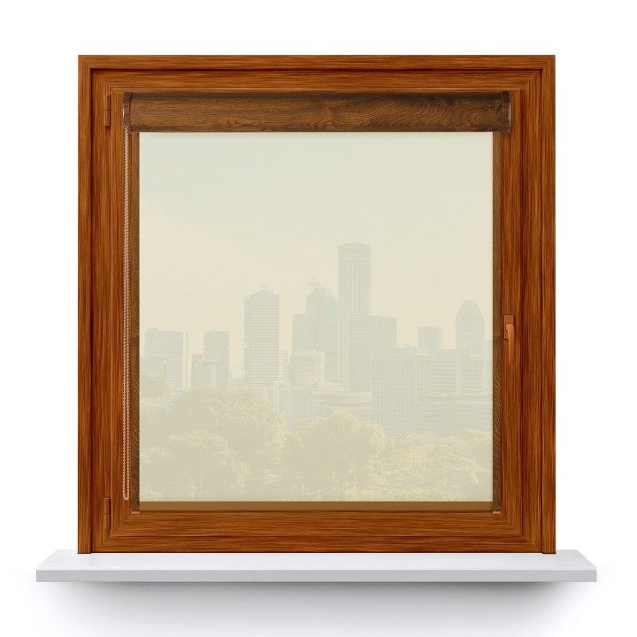 Roleta w kasecie PCV Gładka Przyciemniająca Screen z prowadnicą Biała 2001