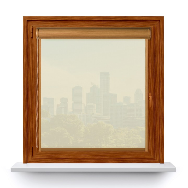 Roleta w kasecie PCV Gładka Przyciemniająca Screen z prowadnicą Biała 2001