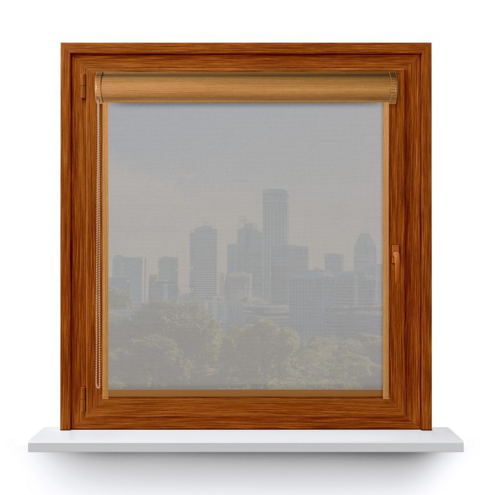 Roleta w kasecie PCV Gładka Przyciemniająca Screen z prowadnicą Szara 203