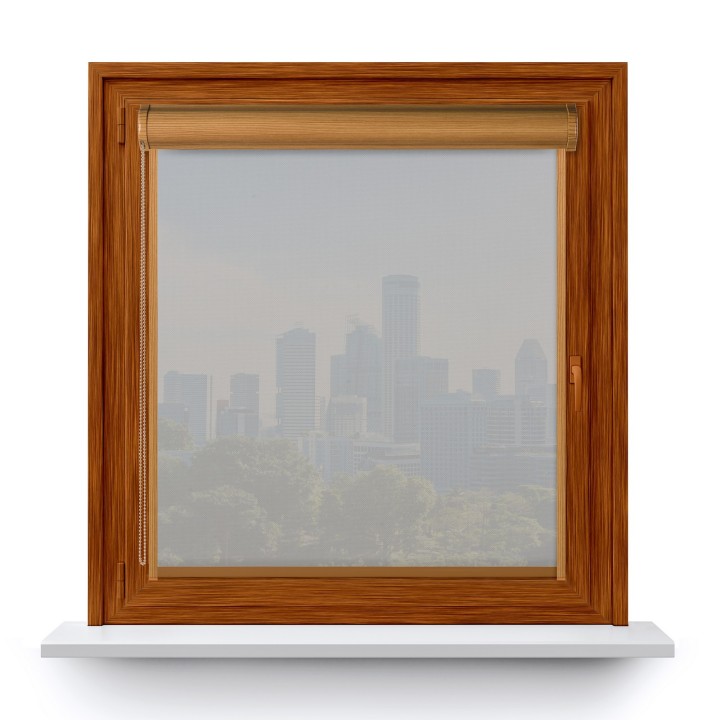 Roleta w kasecie PCV Gładka Przyciemniająca Screen z prowadnicą Szara 205