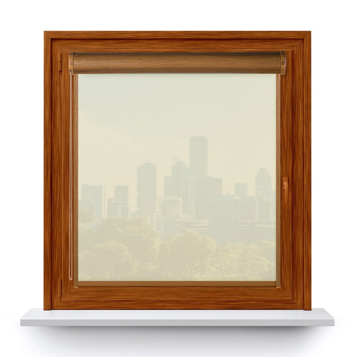 Roleta w kasecie PCV Gładka Przyciemniająca Screen z prowadnicą Biała 2001