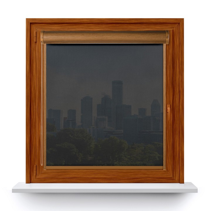 Roleta w kasecie PCV Gładka Przyciemniająca Screen z prowadnicą Czarna 211