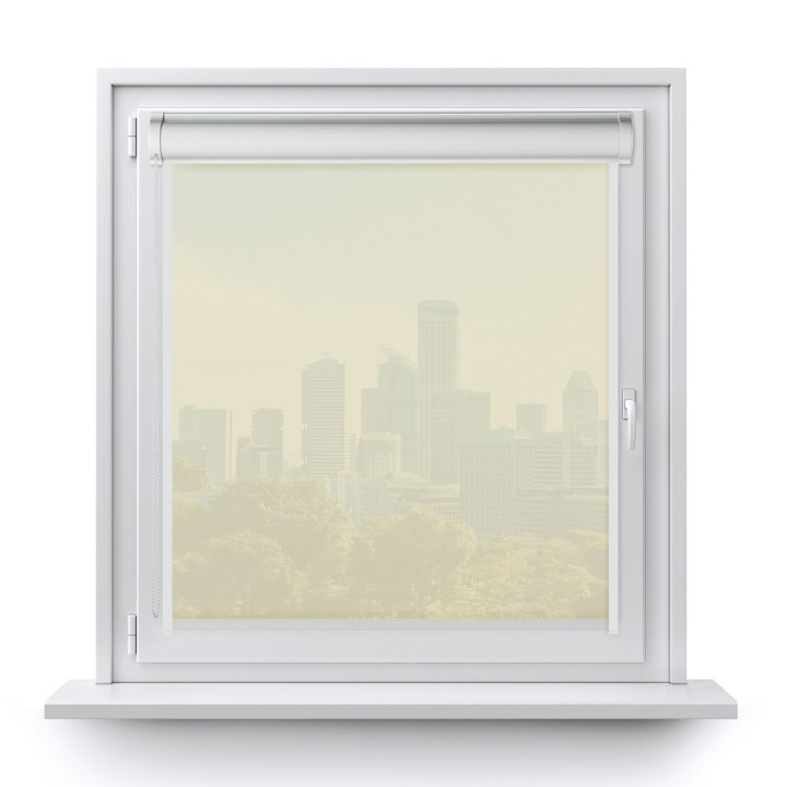 Roleta w kasecie PCV Gładka Przyciemniająca Screen z prowadnicą Biała 2001