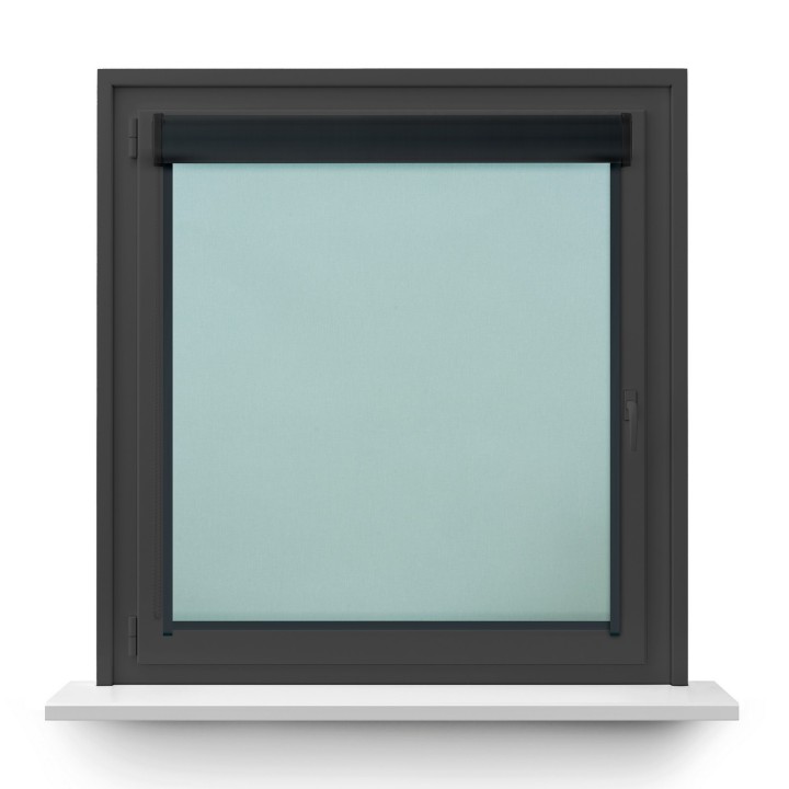 Roleta w kasecie PCV Gładka Przyciemniająca Termo Zaciemniająca z prowadnicą Miętowa 843