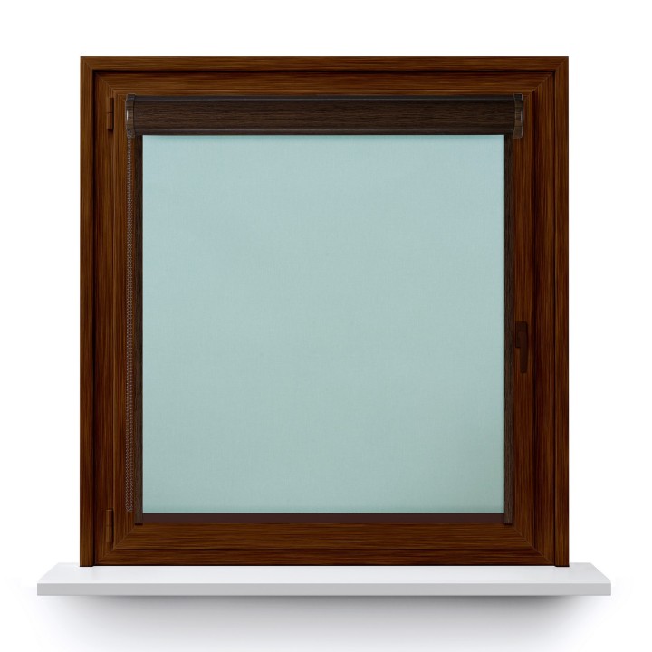 Roleta w kasecie PCV Gładka Przyciemniająca Termo Zaciemniająca z prowadnicą Miętowa 843