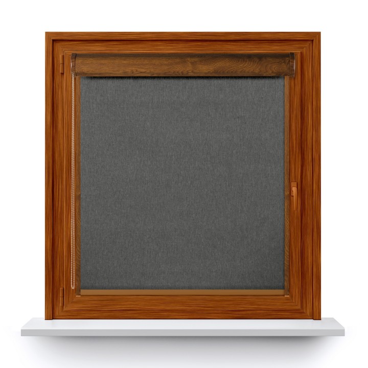 Roleta w kasecie PCV Gładka Przyciemniająca Termo Zaciemniająca z prowadnicą Szara 842