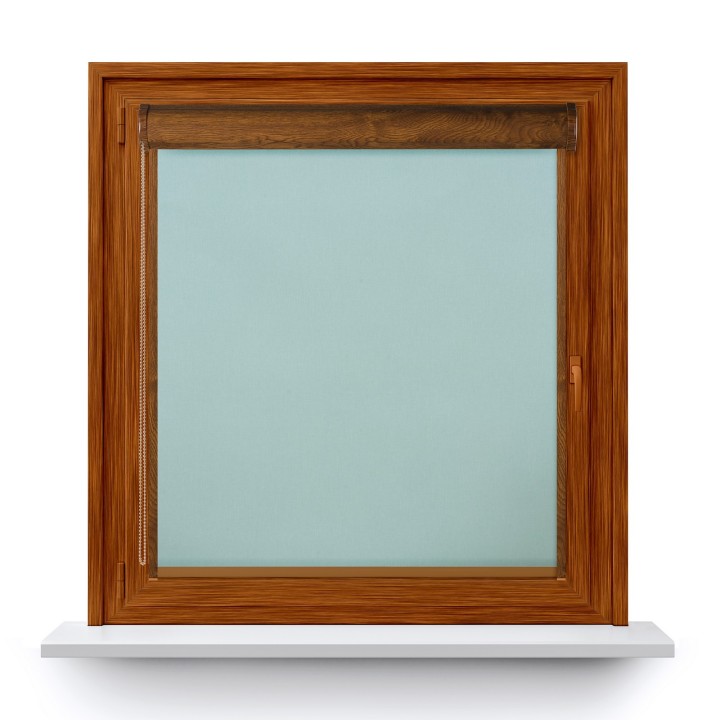 Roleta w kasecie PCV Gładka Przyciemniająca Termo Zaciemniająca z prowadnicą Miętowa 843