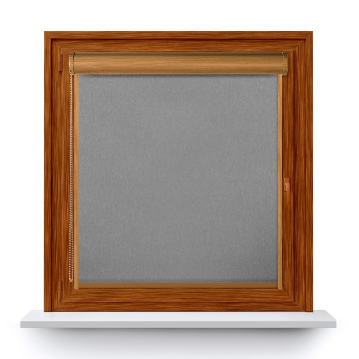 Roleta w kasecie PCV Gładka Przyciemniająca Termo Zaciemniająca z prowadnicą Szara 505