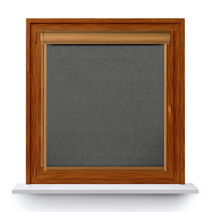 Roleta w kasecie PCV Gładka Przyciemniająca Termo Zaciemniająca z prowadnicą Szara 842