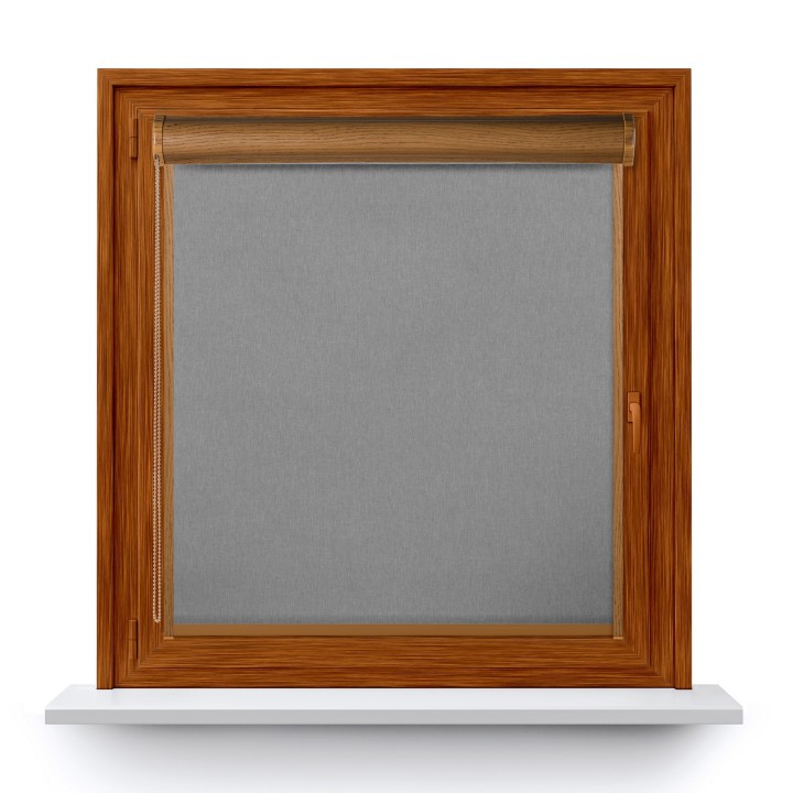 Roleta w kasecie PCV Gładka Przyciemniająca Termo Zaciemniająca z prowadnicą Szara 505