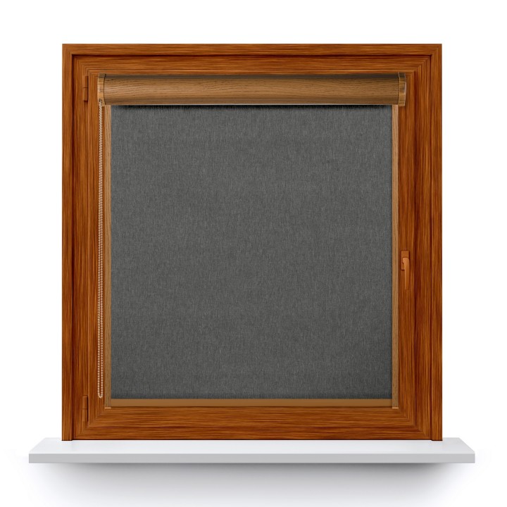 Roleta w kasecie PCV Gładka Przyciemniająca Termo Zaciemniająca z prowadnicą Szara 842