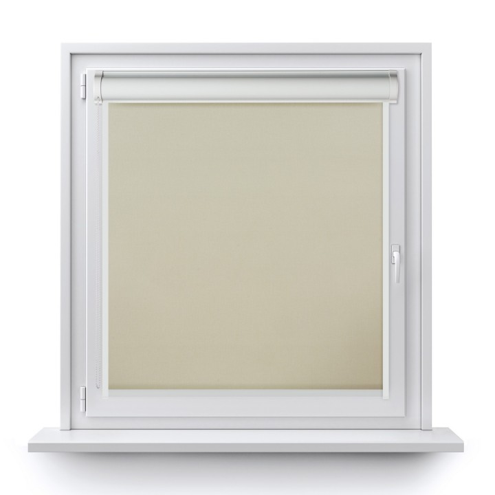 Roleta w kasecie PCV Gładka Przyciemniająca Termo Zaciemniająca z prowadnicą Beżowa 7686