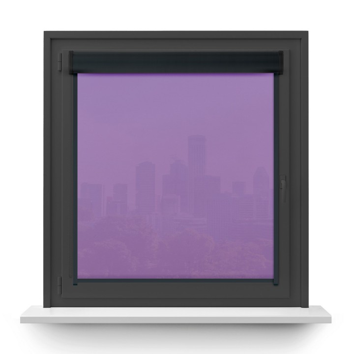 Roleta w kasecie PCV Gładka Przyciemniająca Gładka z prowadnicą Różowa 521