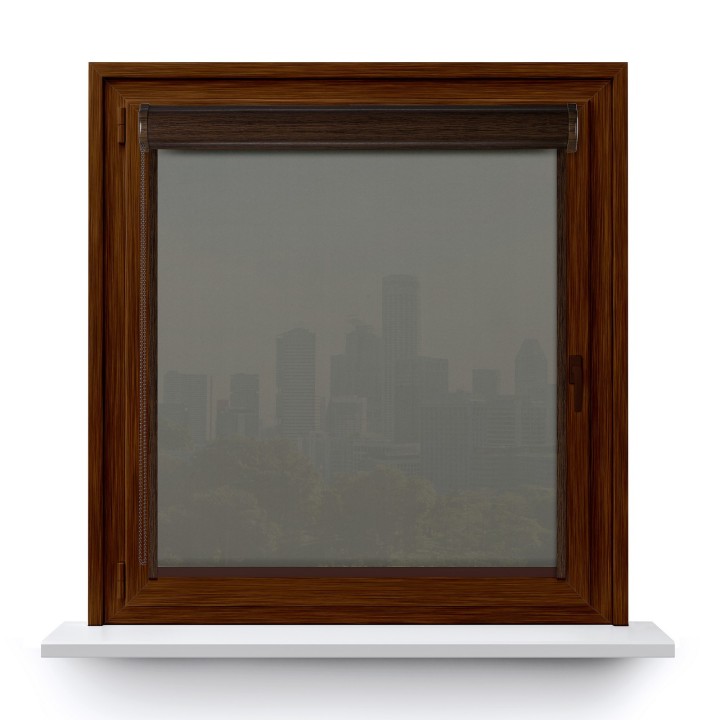 Roleta w kasecie PCV Gładka Przyciemniająca Gładka z prowadnicą Zielona 527