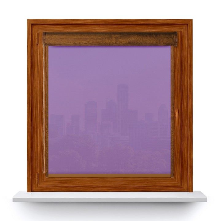 Roleta w kasecie PCV Gładka Przyciemniająca Gładka z prowadnicą Fioletowa 521