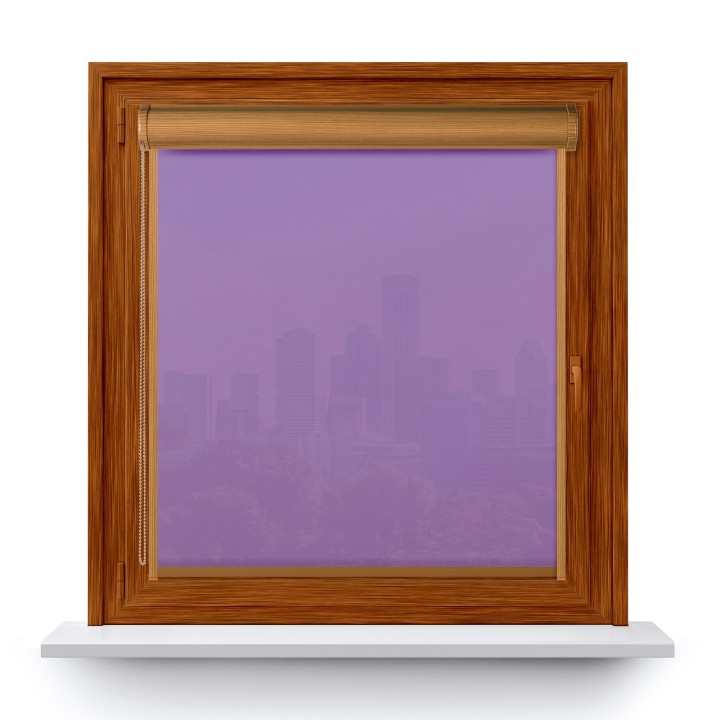 Roleta w kasecie PCV Gładka Przyciemniająca Gładka z prowadnicą Fioletowa 521