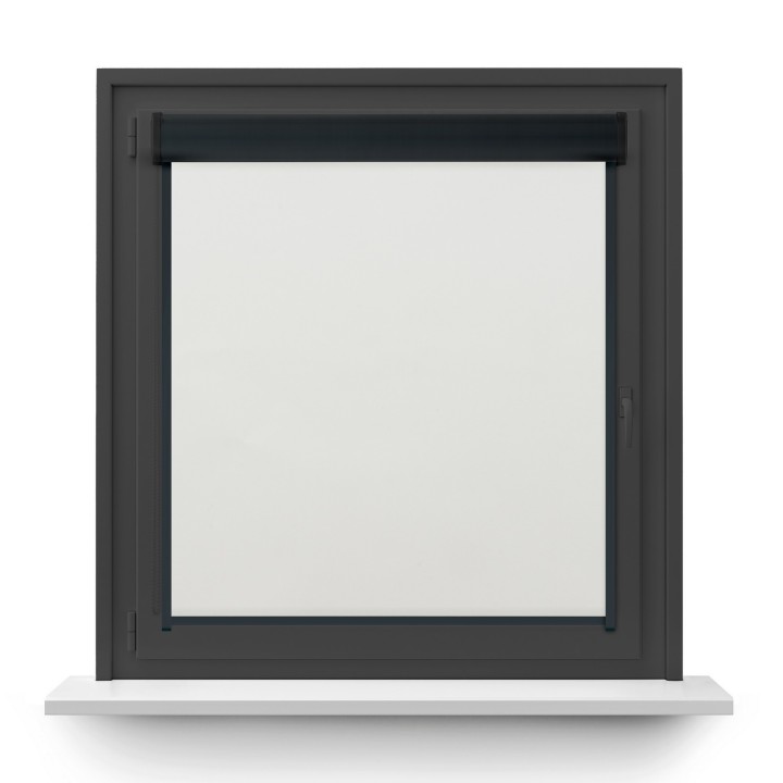 Roleta w kasecie PCV Gładka Zaciemniająca Termo Zaciemniająca z prowadnicą Biała 51