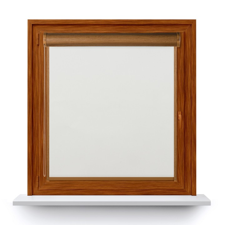 Roleta w kasecie PCV Gładka Zaciemniająca Termo Zaciemniająca z prowadnicą Biała 51