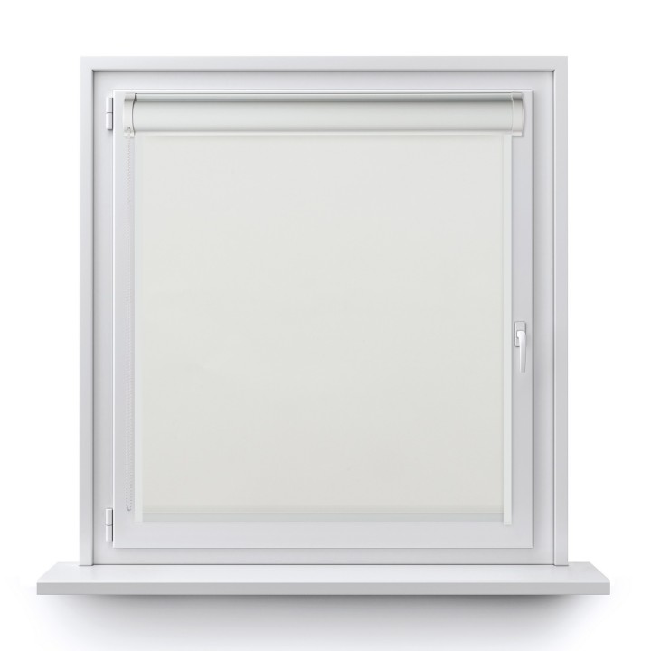 Roleta w kasecie PCV Gładka Zaciemniająca Termo Zaciemniająca z prowadnicą Biała 51