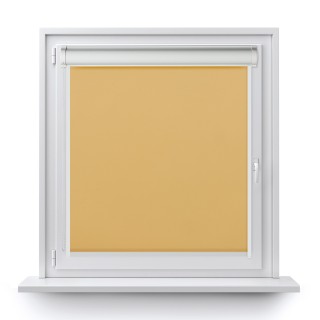 Roleta w kasecie PCV Gładka Zaciemniająca Termo Zaciemniająca z prowadnicą Jasnopomarańczowa 058