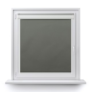 Roleta w kasecie PCV Gładka Zaciemniająca Termo Zaciemniająca z prowadnicą Ciemnoszara 61