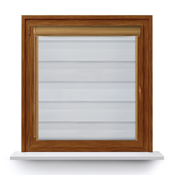 Roleta w kasecie PCV Dzień Noc Zaciemniająca Aleksandra z prowadnicą Aleksandra 01